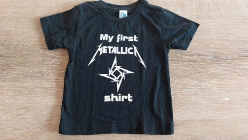 My first metallica shirt baby peuter bandshirt metal band, Kinderen en Baby's, Babykleding | Maat 74, Zo goed als nieuw, Jongetje of Meisje