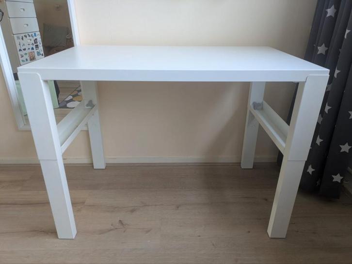 Ikea Kinderbureau - Wit, Huis en Inrichting, Tafels | Eettafels, Gebruikt, 50 tot 100 cm, 50 tot 100 cm, tot twee personen, Rechthoekig