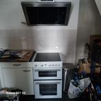 Gasfornuis inductie plaat met 2 elektrische ovens, Witgoed en Apparatuur, Fornuizen, Zo goed als nieuw, Gas, Vrijstaand, 4 kookzones