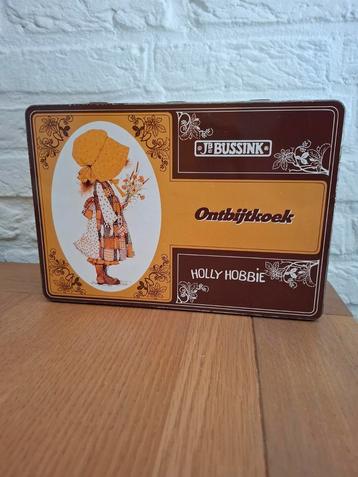 Vintage Holly Hobbie ontbijtkoek blik. 25x17x8 cm. Bruin. beschikbaar voor biedingen