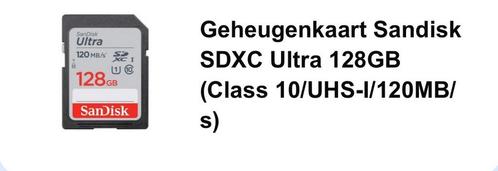 SanDisk Ultra, Audio, Tv en Foto, Fotografie | Geheugenkaarten, Zo goed als nieuw, MicroSD, Ophalen of Verzenden