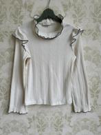 Sandro witte longsleeve ajour ruches M, Ophalen of Verzenden, Zo goed als nieuw, Wit, Lange mouw