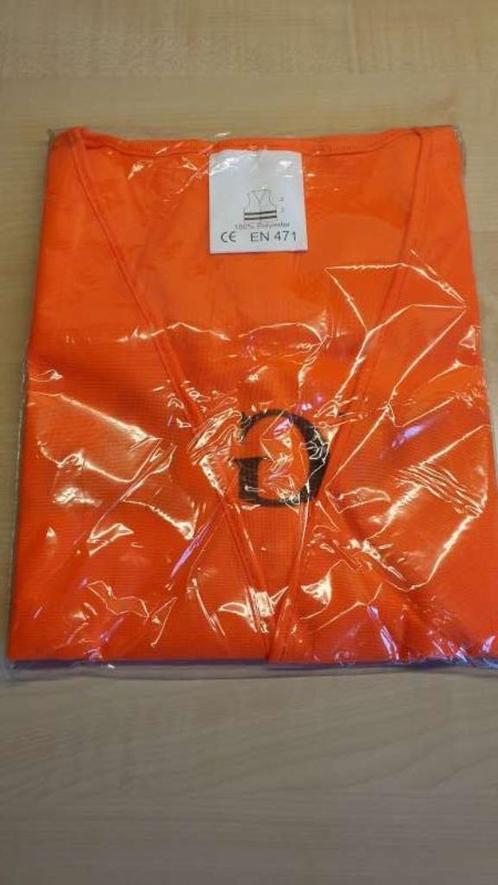 Nieuw oranje fluo hesje, 2x reflectie band, volwassen maat !, Fietsen en Brommers, Fietsaccessoires | Fietskleding, Nieuw, Bovenkleding