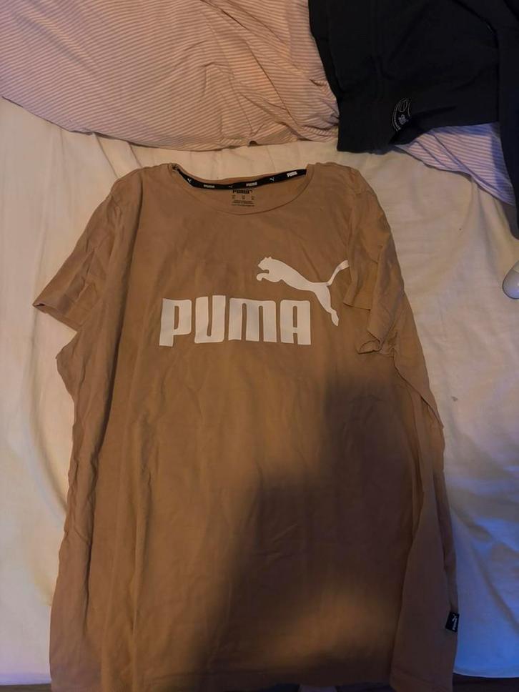 Bruin Puma shirt, Kleding | Dames, T-shirts, Zo goed als nieuw, Maat 46/48 (XL) of groter, Bruin, Korte mouw, Ophalen of Verzenden
