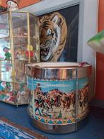 Vintage Kinder Trommel met Indianen Afbeelding, Ophalen of Verzenden