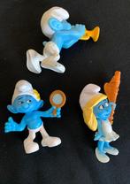 Happy Meal speelgoedfiguren Smurfen 3 stuks, Ophalen of Verzenden, Gebruikt, Verschillende Smurfen, Poppetje, Figuurtje of Knuffel