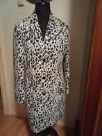 Jas zwart wit cober jas prachtige kwaliteit jas 44 46, Kleding | Dames, Jassen | Zomer, Ophalen of Verzenden, Nieuw, Maat 42/44 (L)