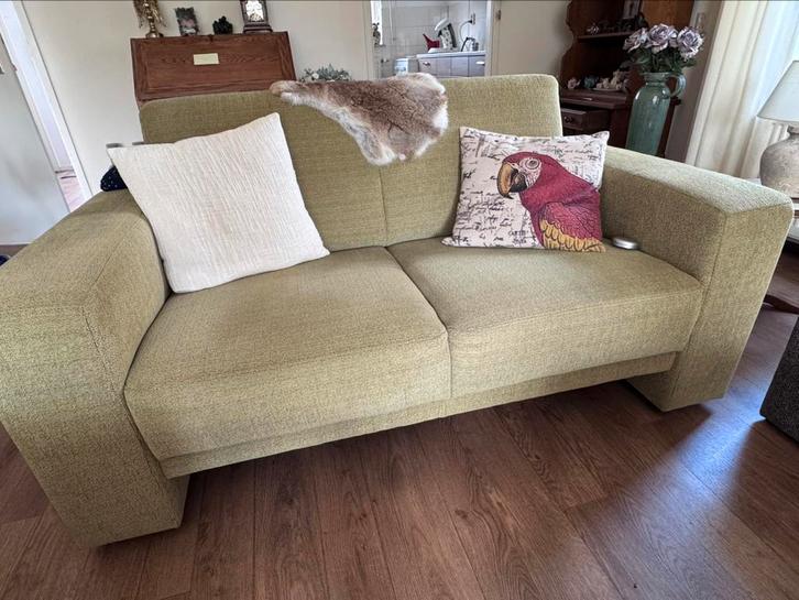 Bankje + stoel GROEN, Huis en Inrichting, Banken | Bankstellen, Zo goed als nieuw, Ophalen