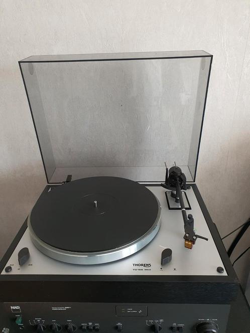 Nette Thorens TD166 mk2, Audio, Tv en Foto, Platenspelers, Zo goed als nieuw, Thorens, Ophalen of Verzenden