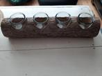 Boomstronk waxinelichtjes, Ophalen of Verzenden, Zo goed als nieuw, Overige materialen, Minder dan 25 cm