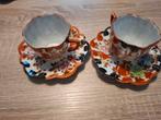 2 kop en schotels Kutani Japans  porselein., Antiek en Kunst, Ophalen of Verzenden
