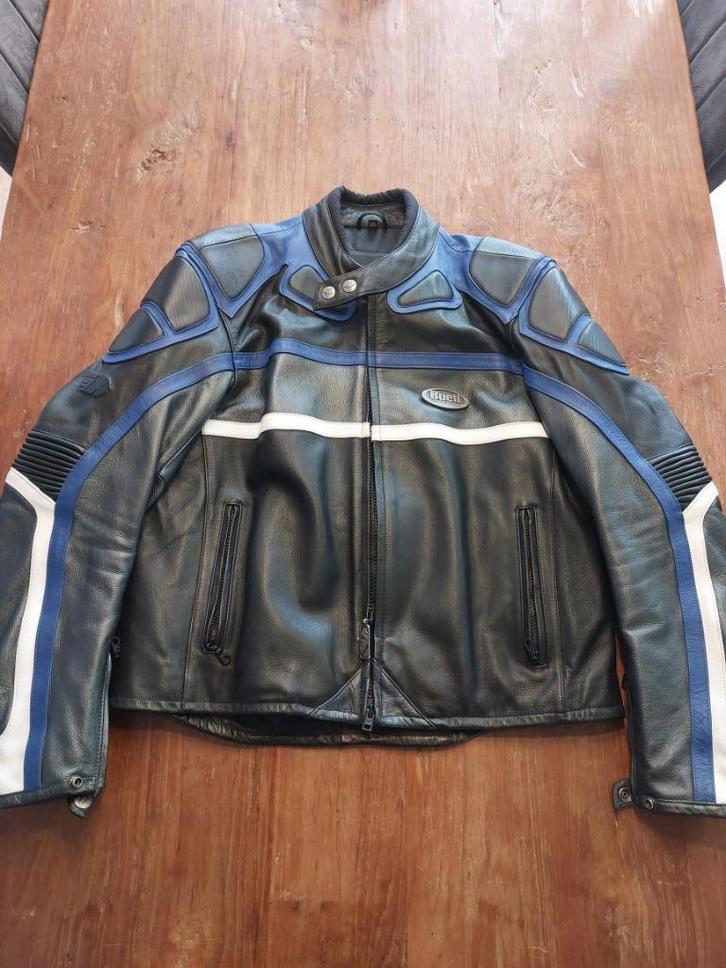 Buell leren motorjas / motorjack XL nieuwstaat - uniek!, Motoren, Kleding | Motorkleding, Jas | leer, Heren, Tweedehands, Ophalen of Verzenden