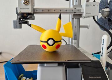 Pikachu Pokeball 3D Print beschikbaar voor biedingen