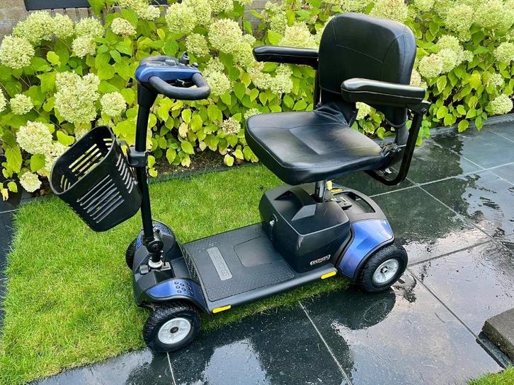 Opvouwbare scootmobiel GoGo Elite Traveller Plus blauw/rood, Diversen, Brommobielen en Scootmobielen, Overige merken, 15 km of minder