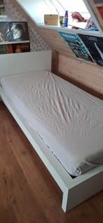 IKEA Bed - Wit Malm, Ophalen, Gebruikt, 90 cm, Eenpersoons