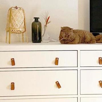 Leren handgreepjes handgrepen Ikea Hemnes Commode Babykamer beschikbaar voor biedingen