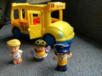 Little People schoolbus met geluid 3 pop Fisher Price, Kinderen en Baby's, Speelgoed | Fisher-Price, Speelset, Met geluid, Ophalen of Verzenden