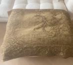 Donkergroene sprei – klassiek design – 249x162 cm, Ophalen of Verzenden, Zo goed als nieuw