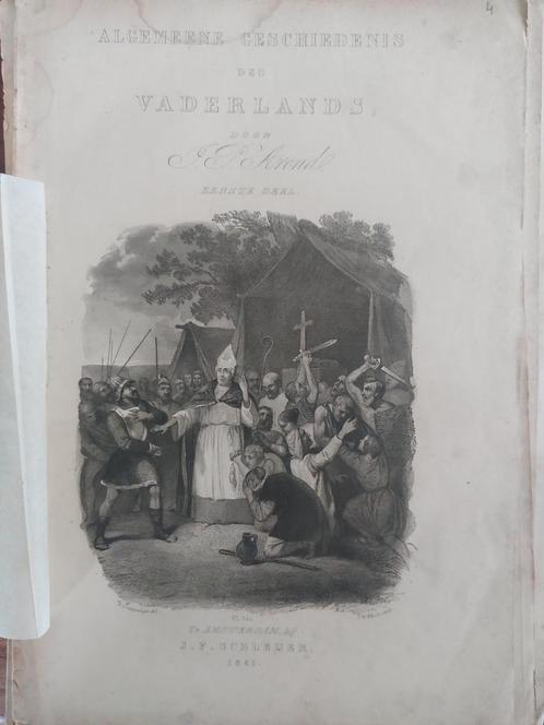 4 /  Bisschop staalgravure uit 1841, Antiek en Kunst, Kunst | Etsen en Gravures, Ophalen of Verzenden