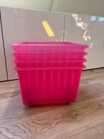 4 roze bakken Vessla van Ikea, Doe-het-zelf en Verbouw, Kratten en Dozen, Ophalen, Doos, Minder dan 35 cm, Minder dan 50 cm