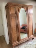 eiken kledingkast met spiegel, Huis en Inrichting, Ophalen, Gebruikt, 200 cm of meer, 150 tot 200 cm