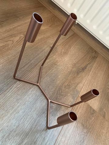 Rosé Gouden Kandelaar voor 4 Kaarsen beschikbaar voor biedingen