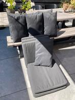 Tuinkussens in de kleur antraciet voor bijv. op loungebank., Tuin en Terras, Tuinmeubel-accessoires, Ophalen, Zo goed als nieuw