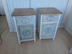 Twee leuke brocante nachtkastjes serie chaam, Ophalen, Gebruikt, Minder dan 45 cm, Minder dan 55 cm