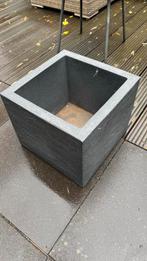 Kunststof Plantenbak Vierkant Antraciet 35x35x30cm, Tuin en Terras, Kunststof, Minder dan 60 cm, Vierkant, Nieuw