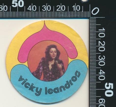 Sticker: Vicky Leandros, Verzamelen, Stickers, Zo goed als nieuw, Bedrijf of Vereniging, Ophalen of Verzenden