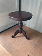 Ronde Houten Bijzettafel - 49cm Doorsnede, Ophalen, Minder dan 55 cm, Gebruikt, Rond