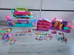 Grote set Polly Pocket, Go Tiny, Boomhut, Adventskalender, Ophalen of Verzenden, Gebruikt, Poppenhuis