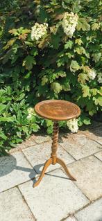 Vintage plantentafel, bijzettafel, Huis en Inrichting, Tafels | Bijzettafels, Ophalen, Minder dan 55 cm, Gebruikt, Rond