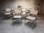 Vintage cesca stoelen Marcel Breuer Made in Italy, Ophalen, Zwart, Vintage, Zo goed als nieuw