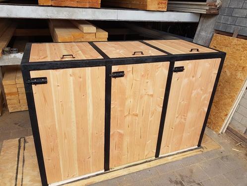 Container ombouw van douglas hout en zwart gebeitst tuinhout, Tuin en Terras, Tuinmeubel-accessoires, Nieuw, Ophalen