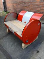 Olievat Bank - Stoere Industriele Look, Antiek en Kunst, Ophalen of Verzenden