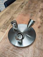 2 x Mooie RVS Plafondlamp voor 3 GU10 spots, Ophalen of Verzenden, Zo goed als nieuw