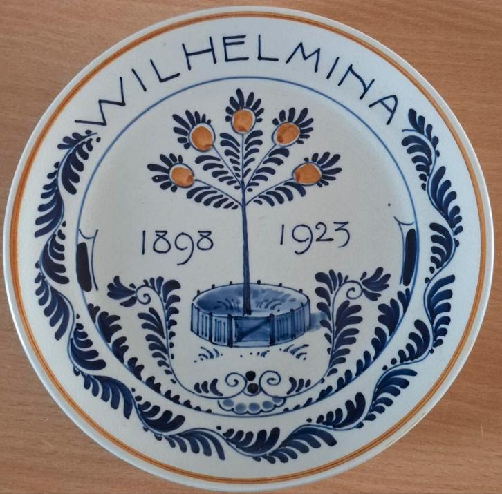 Porseleyne Fles. Wandbord. Herdenkingsuitgave. 1898-1923., Antiek en Kunst, Antiek | Wandborden en Tegels, Ophalen