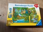 Ravensburger puzzel jungle dieren 3 x 49 stukjes, Kinderen en Baby's, Speelgoed | Kinderpuzzels, 10 tot 50 stukjes, Zo goed als nieuw