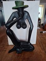 Afrikaans Houtsnijwerk Beeld, Antiek en Kunst, Ophalen of Verzenden