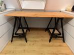Mooi grenen bureau met schraag poten, Huis en Inrichting, Ophalen, Zo goed als nieuw