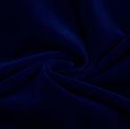 Niedieck+ Velvet Marine Blauw 12m x 1,5m - Textielstad, Blauw, 120 cm of meer, 200 cm of meer, Ophalen of Verzenden