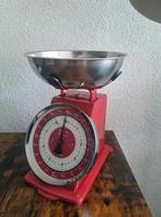 Rode Keukenweegschaal met Kom (Retro) Ophalen, Ophalen of Verzenden