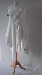 roomwitte poncho, Kleding | Dames, Verzenden, Wit, Maat 36 (S), Onbekend