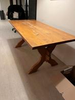 licht eiken kloostertafel incl bankje, Ophalen, Gebruikt, Eikenhout, 50 tot 100 cm