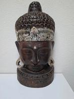 Houten masker boeddha, Huis en Inrichting, Woonaccessoires | Overige, Verzenden, Zo goed als nieuw