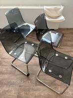 Ikea TOBIAS 4 stoelen, Huis en Inrichting, Stoelen, Kunststof, Zwart, Ophalen of Verzenden, Zo goed als nieuw