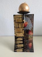 Aparte glazen kandelaar, Antiek en Kunst, Ophalen of Verzenden