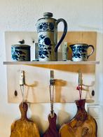 Vintage servies: koffie/theepot, suikerpotje en melkkan, Ophalen of Verzenden