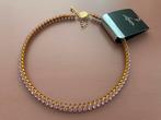Lovisa choker ketting roze steentjes goud nieuw, Overige materialen, Nieuw, Ophalen of Verzenden, Roze